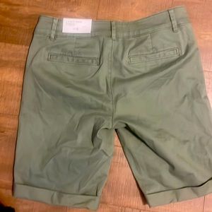 Ann Taylor Loft olive green Bermuda shorts